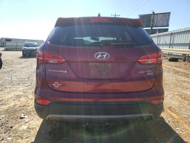 5XYZUDLA9DG112688 - 2013 HYUNDAI SANTA FE S RED photo 6