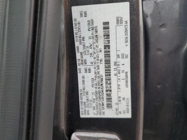 1FMCU9GD4JUB78837 - 2018 FORD ESCAPE SE BLACK photo 13