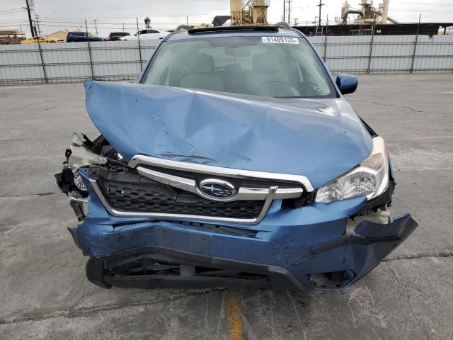 JF2SJADC2FH492669 - 2015 SUBARU FORESTER 2.5I PREMIUM ლურჯი ფოტო 5