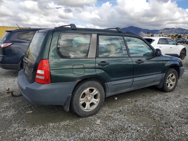 JF1SG63675G713148 - 2005 SUBARU FORESTER 2.5X GREEN photo 3