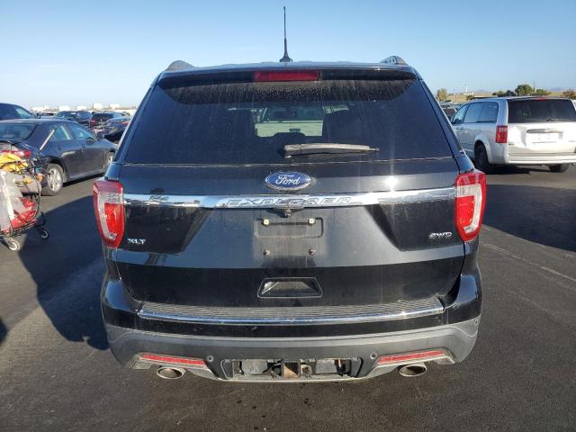 1FM5K8D82JGA19944 - 2018 FORD EXPLORER XLT Սև լուսանկար 6