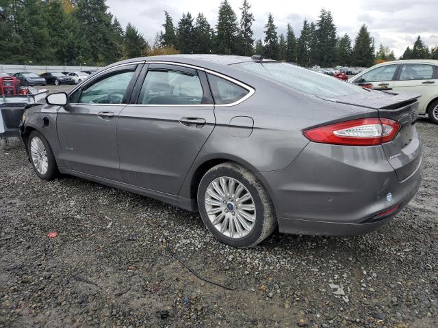 3FA6P0SU4DR373690 - 2013 FORD FUSION TITANIUM PHEV GRAY photo 2
