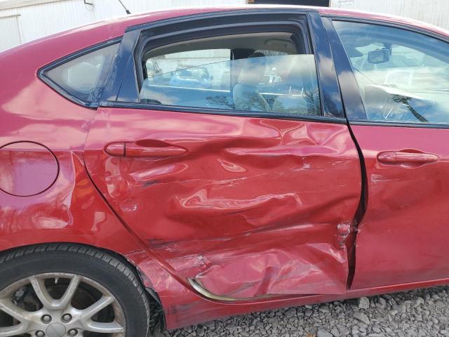 1C3CDFBA5DD195283 - 2013 DODGE DART SXT RED photo 10