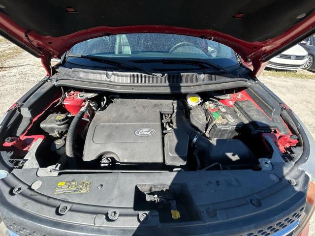 1FMHK7D85BGA22362 - 2011 FORD EXPLORER XLT RED photo 7