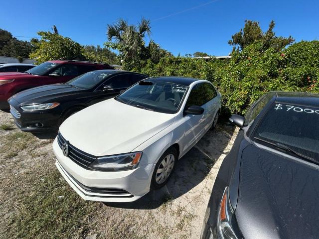 3VW1K7AJ3FM400314 - 2015 VOLKSWAGEN JETTA BASE WHITE photo 2