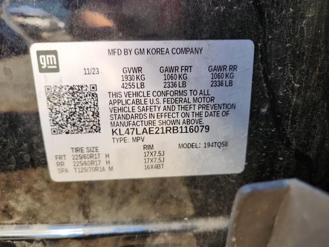 KL47LAE21RB116079 - 2024 BUICK ENVISTA PREFERRED BLACK photo 13