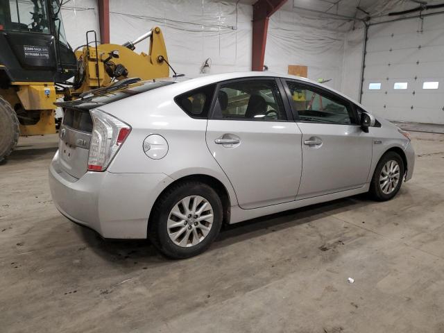 JTDKN3DP4C3015509 - 2012 TOYOTA PRIUS PLUG SILVER photo 3
