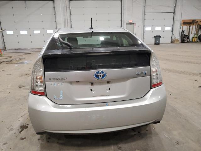 JTDKN3DP4C3015509 - 2012 TOYOTA PRIUS PLUG SILVER photo 6