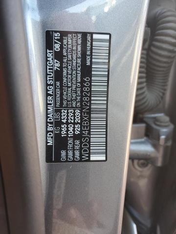 WDDSJ4EBXFN282866 - 2015 MERCEDES-BENZ CLA 250 GRAY photo 12