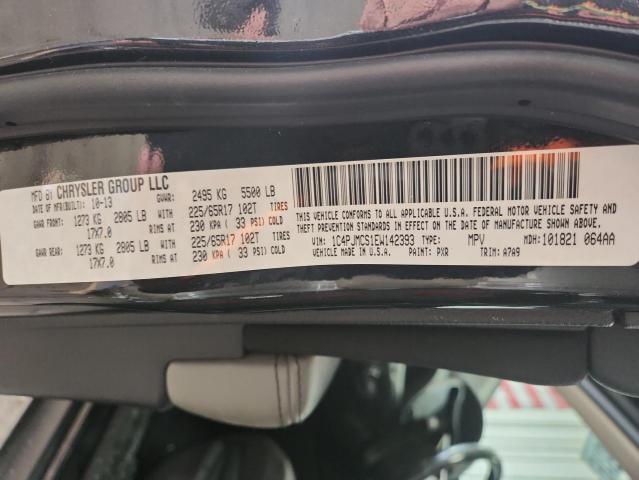 1C4PJMCS1EW142393 - 2014 JEEP CHEROKEE LATITUDE BLACK photo 13