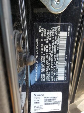 SHHFK7H28HU405411 - 2017 HONDA CIVIC LX 黑色 照片 13