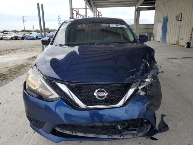 3N1AB7AP3KY401671 - 2019 NISSAN SENTRA S BLUE photo 5