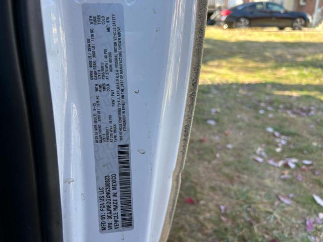 3C6JR6DGXNG300823 - 2022 RAM 1500 CLASS TRADESMAN Jaune photo 10