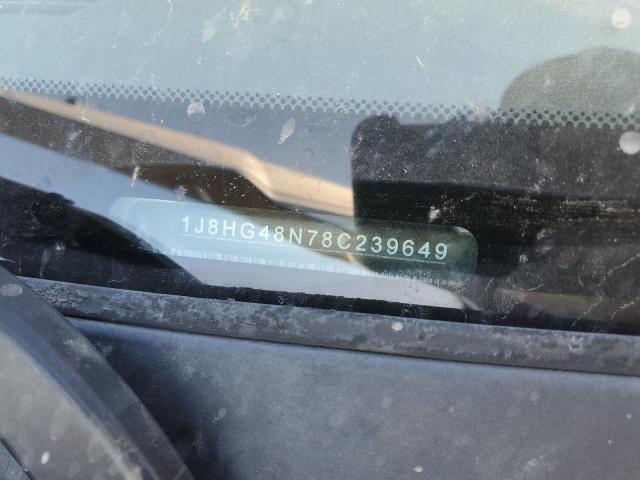 1J8HG48N78C239649 - 2008 JEEP COMMANDER SPORT Серебристый фото 14