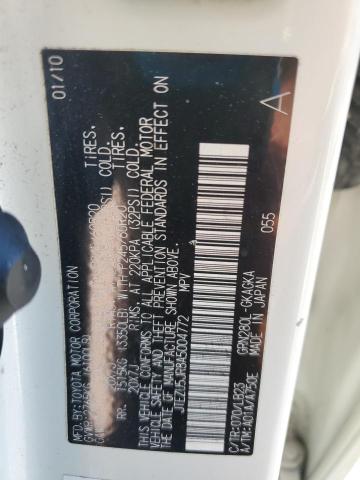 JTEZU5JR8A5004772 - 2010 TOYOTA 4RUNNER SR5 白色 照片 13