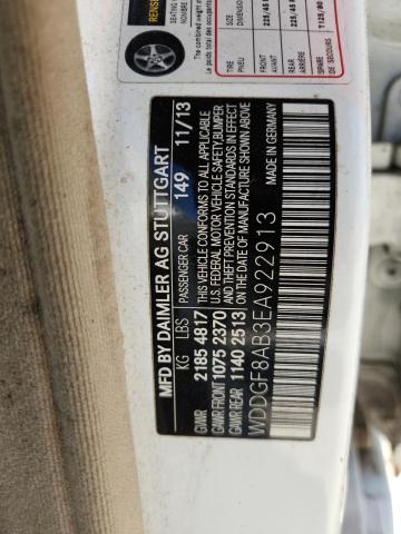 WDDGF8AB3EA922913 - 2014 MERCEDES-BENZ C 300 4MATIC WHITE photo 12