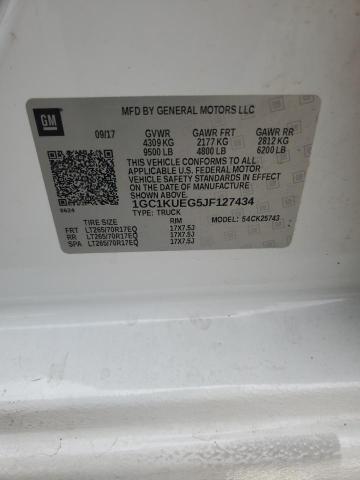 1GC1KUEG5JF127434 - 2018 CHEVROLET SILVERADO K2500 HEAVY DUTY WHITE photo 12