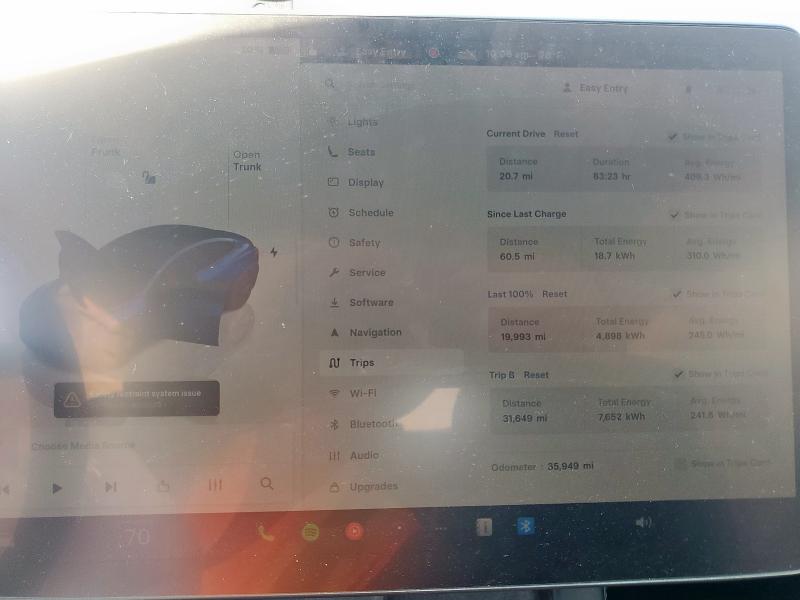 5YJ3E1EAXPF610392 - 2023 TESLA MODEL 3 Mavi foto 9