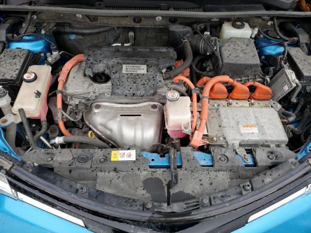 JTMRJREV4JD162639 - 2018 TOYOTA RAV4 HV LE BLUE photo 12