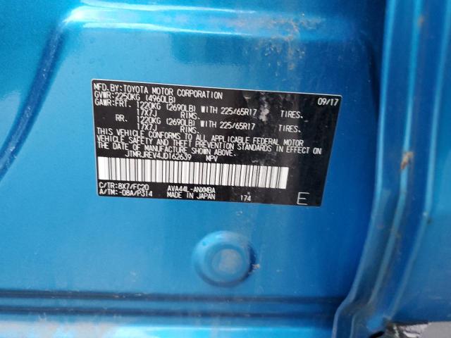 JTMRJREV4JD162639 - 2018 TOYOTA RAV4 HV LE BLUE photo 13