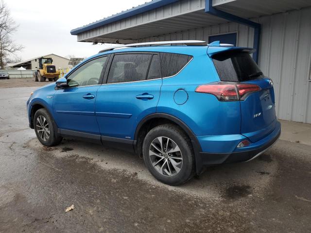 JTMRJREV4JD162639 - 2018 TOYOTA RAV4 HV LE BLUE photo 2