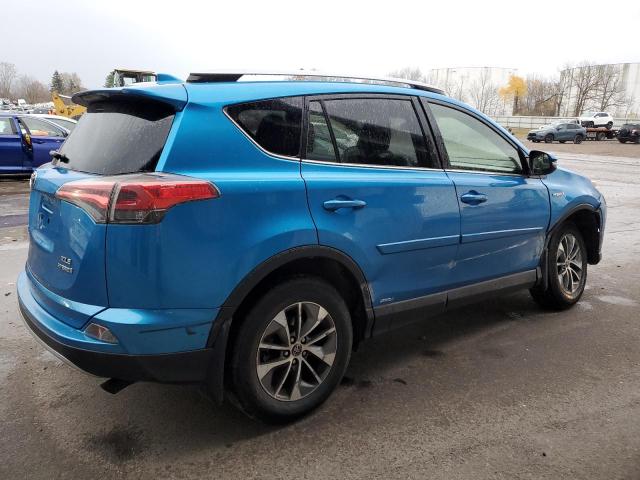 JTMRJREV4JD162639 - 2018 TOYOTA RAV4 HV LE BLUE photo 3