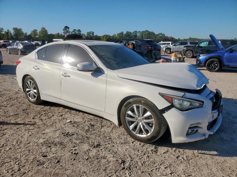 JN1BV7AP1FM347467 - 2015 INFINITI Q50 BASE WHITE photo 4