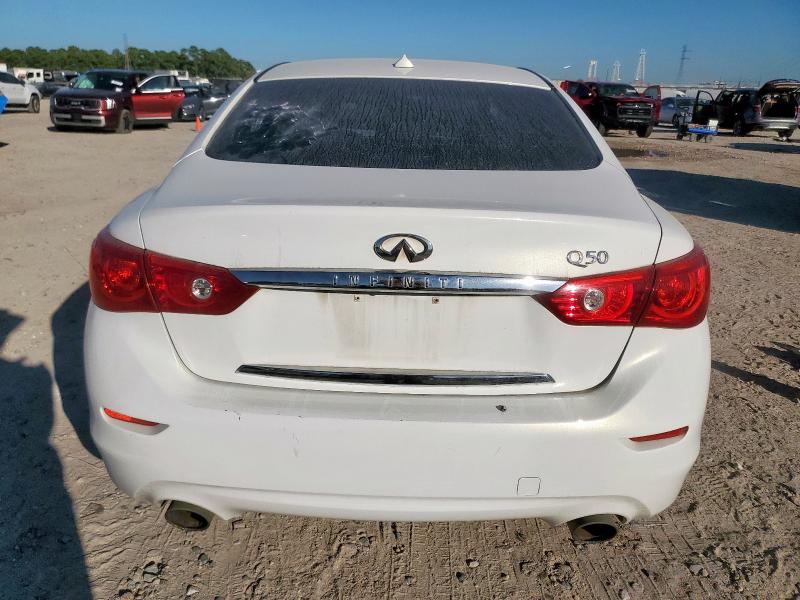 JN1BV7AP1FM347467 - 2015 INFINITI Q50 BASE WHITE photo 6