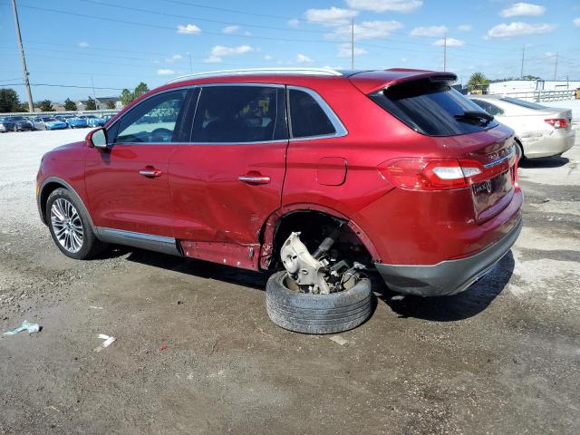2LMTJ6LR0GBL37185 - 2016 LINCOLN MKX RESERVE RED photo 2