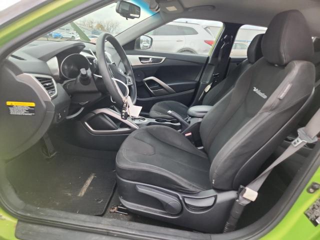 KMHTC6AD8CU044958 - 2012 HYUNDAI VELOSTER GREEN photo 7