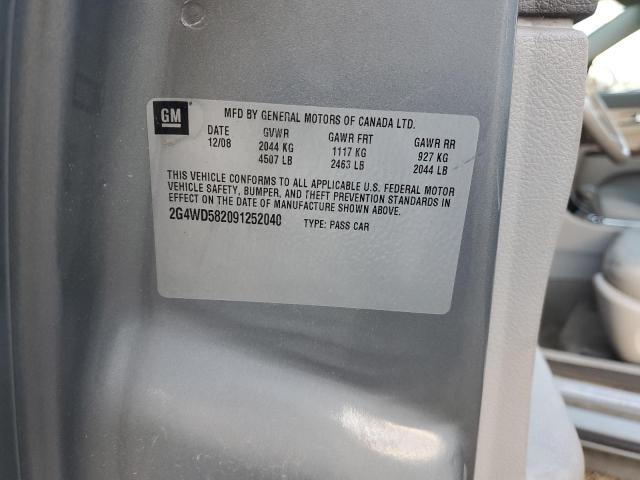 2G4WD582091252040 - 2009 BUICK LACROSSE CXL Grau Foto 12