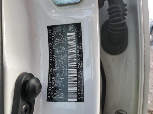 JTDKN3DP1E3050463 - 2014 TOYOTA PRIUS PLUG 白色 照片 13