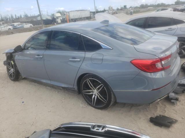 1HGCV2F93MA012371 - 2021 HONDA ACCORD TOURING GRAY photo 2