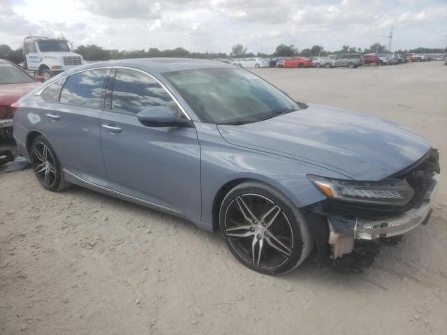 1HGCV2F93MA012371 - 2021 HONDA ACCORD TOURING GRAY photo 4