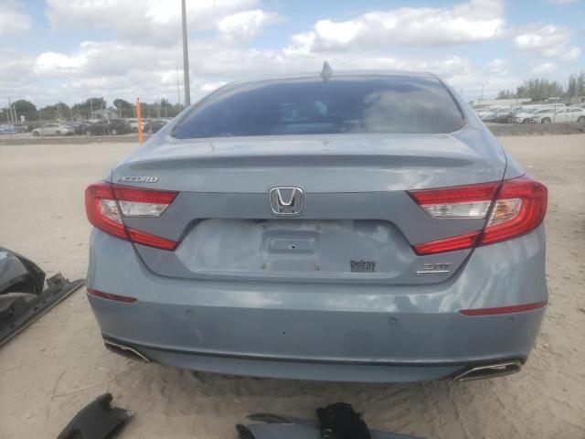 1HGCV2F93MA012371 - 2021 HONDA ACCORD TOURING GRAY photo 6