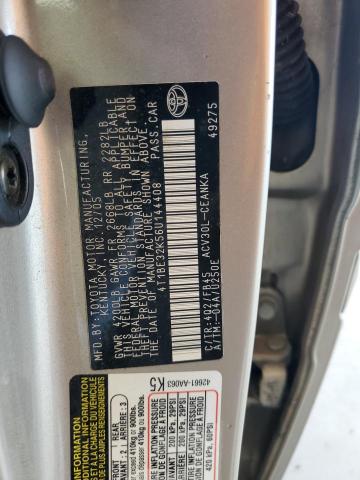 4T1BE32K56U144408 - 2006 TOYOTA CAMRY LE BEIGE photo 12