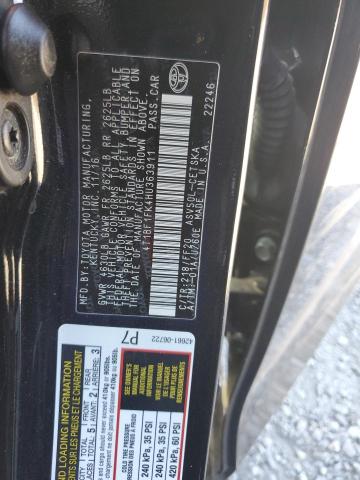 4T1BF1FK4HU363911 - 2017 TOYOTA CAMRY LE შავი ფოტო 12