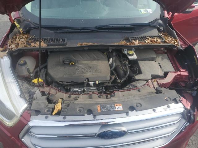 1FMCU9JD6HUE11989 - 2017 FORD ESCAPE TITANIUM RED photo 12