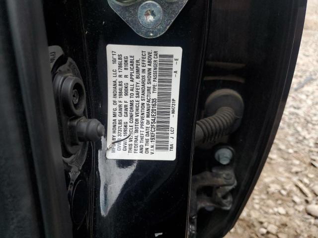 19XFC2F54JE201635 - 2018 HONDA CIVIC LX შავი ფოტო 12