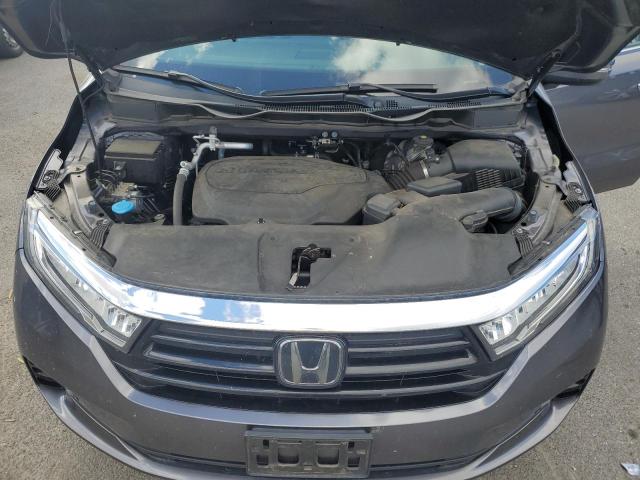 5FNRL6H84MB030394 - 2021 HONDA ODYSSEY TOURING GRAY photo 12