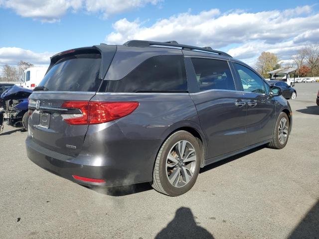 5FNRL6H84MB030394 - 2021 HONDA ODYSSEY TOURING GRAY photo 3
