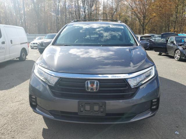 5FNRL6H84MB030394 - 2021 HONDA ODYSSEY TOURING GRAY photo 5