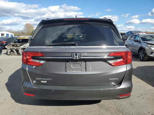 5FNRL6H84MB030394 - 2021 HONDA ODYSSEY TOURING GRAY photo 6