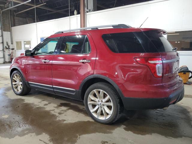 1FM5K8F88EGC12814 - 2014 FORD EXPLORER LIMITED RED photo 2