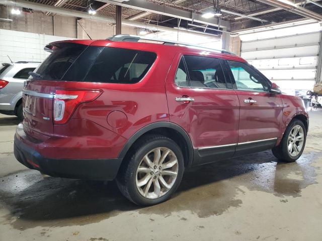 1FM5K8F88EGC12814 - 2014 FORD EXPLORER LIMITED RED photo 3