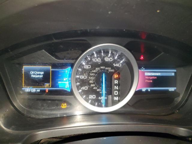 1FM5K8F88EGC12814 - 2014 FORD EXPLORER LIMITED RED photo 9