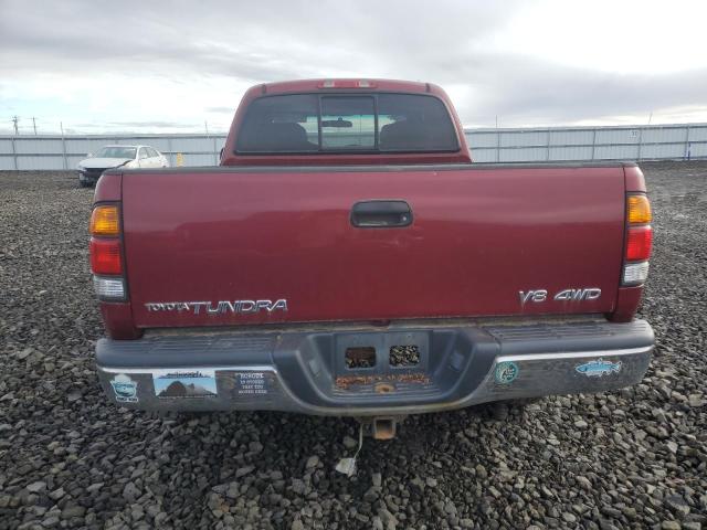 5TBBT4415YS005867 - 2000 TOYOTA TUNDRA ACCESS CAB Қызыл фото 6