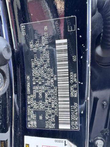 JTEBU5JR2D5147643 - 2013 TOYOTA 4RUNNER SR5 BLACK photo 10