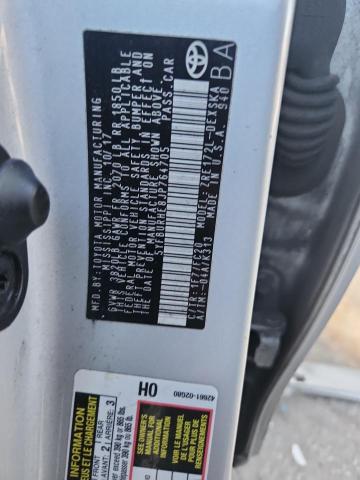 5YFBURHE8JP764705 - 2018 TOYOTA COROLLA L SILVER photo 12