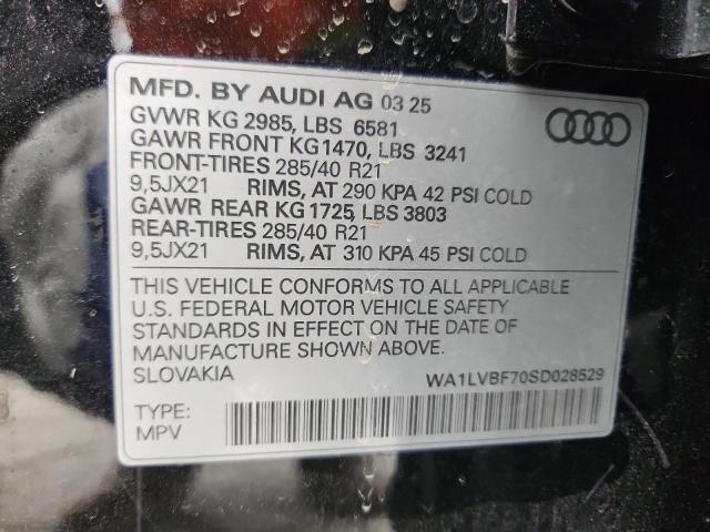 WA1LVBF70SD028529 - 2025 AUDI Q7 PREMIUM PLUS 黑色 照片 13